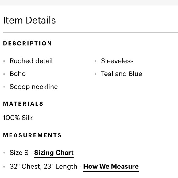 CAbi Silk Sleeveless Tiered Blue/ Black Om… - Picture 12 of 12